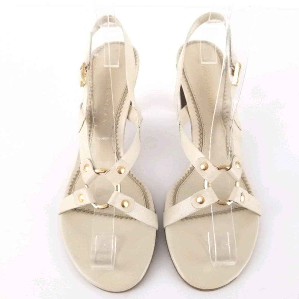 Antonio Melani Cream Scottie Sandals NWOT